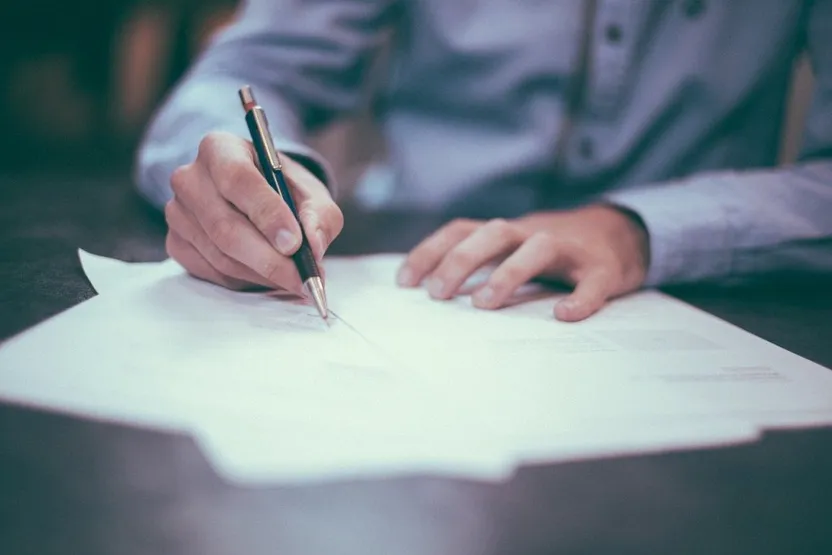 Signing the contracts