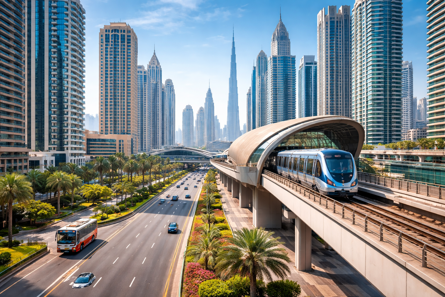 Best Dubai Areas Near Metro & Public Transport