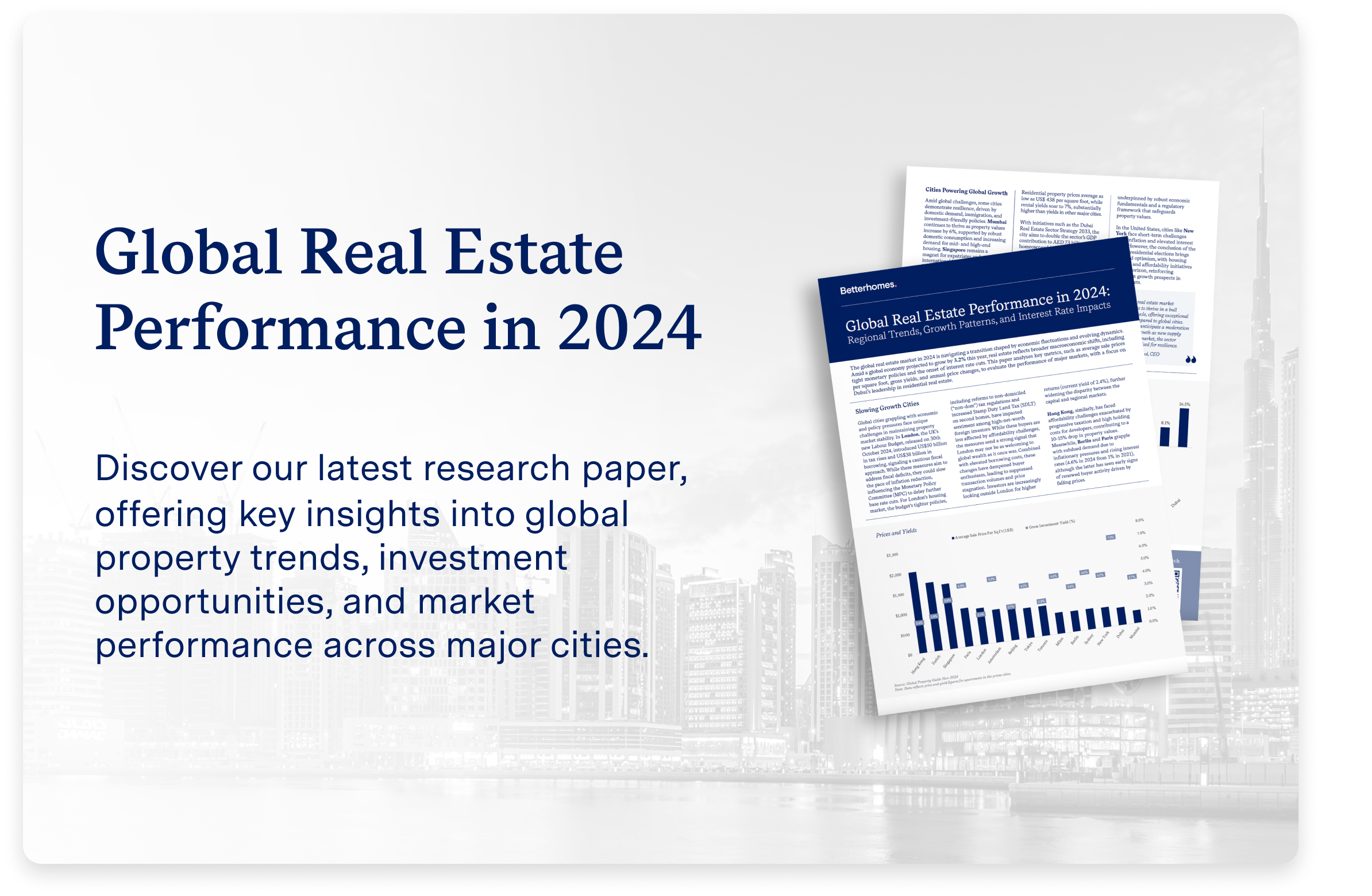 Global real estate performance in 2024