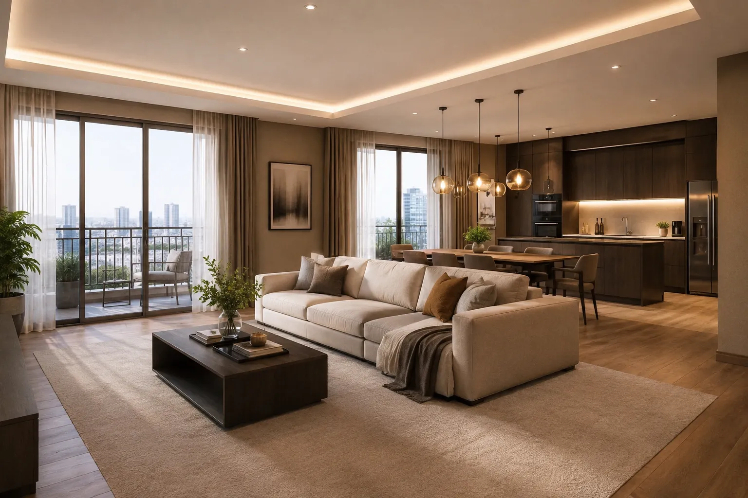 Address Sky View apartment layouts by unit type
