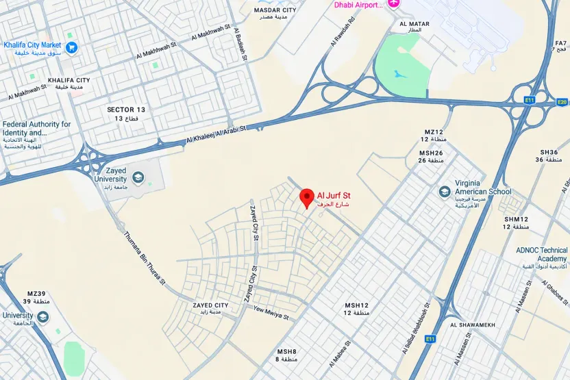 Al Jurf Map