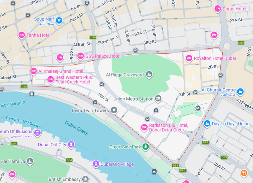 Al Rigga’s location & connectivity