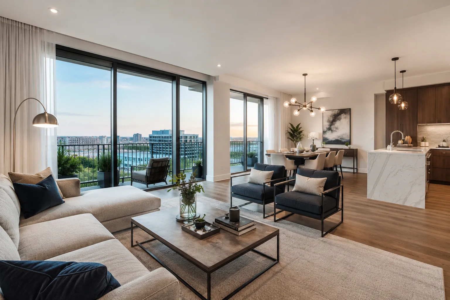 Apartment types at Creek Horizon