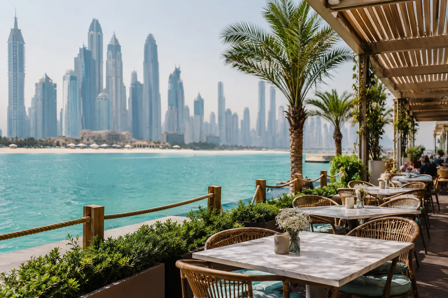 Beachfront and waterfront cafés in Dubai