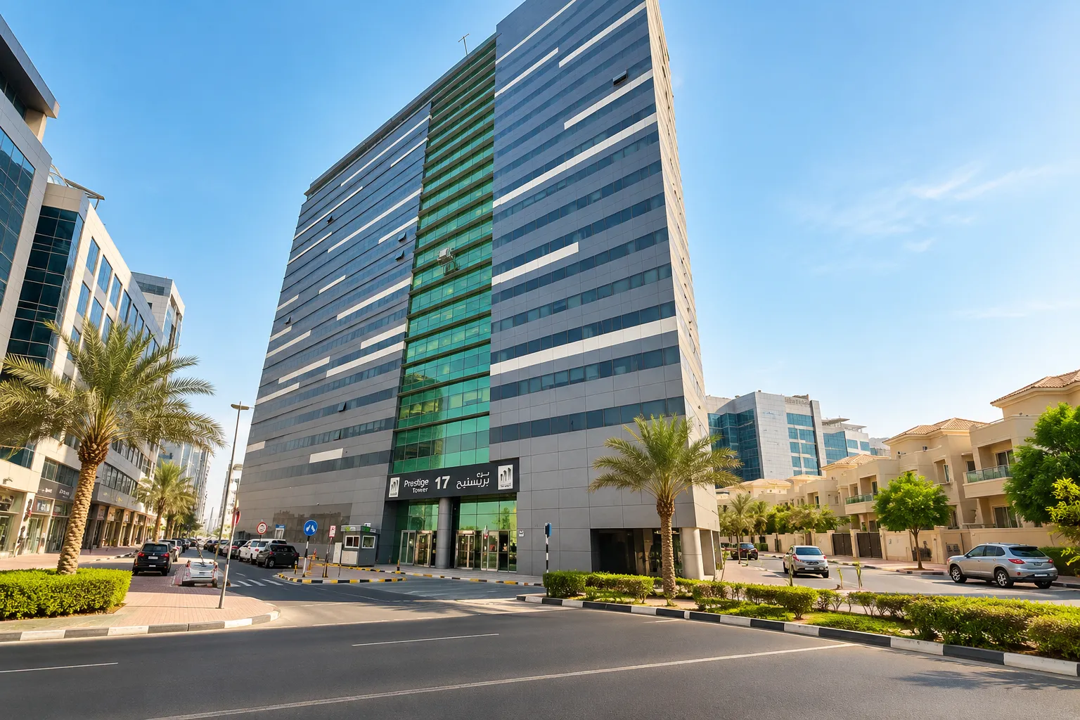 Business environment and nearby communities around Prestige Tower