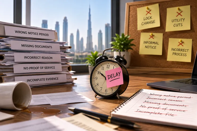 Common mistakes that delay eviction