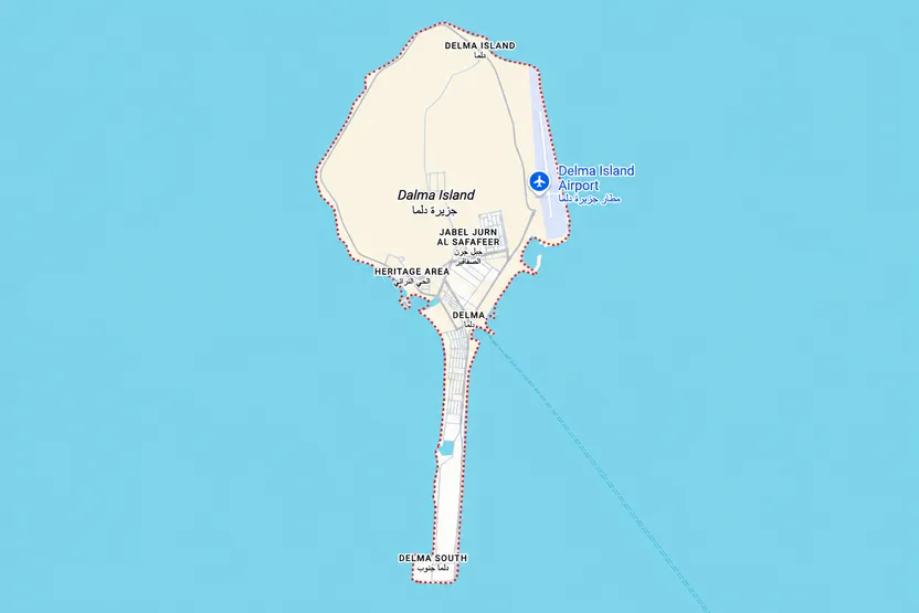 Dalma Island map