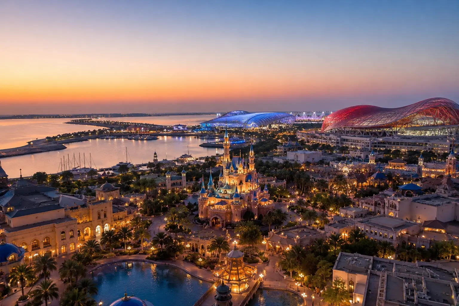 Disneyland Abu Dhabi and the Yas Island entertainment cluster