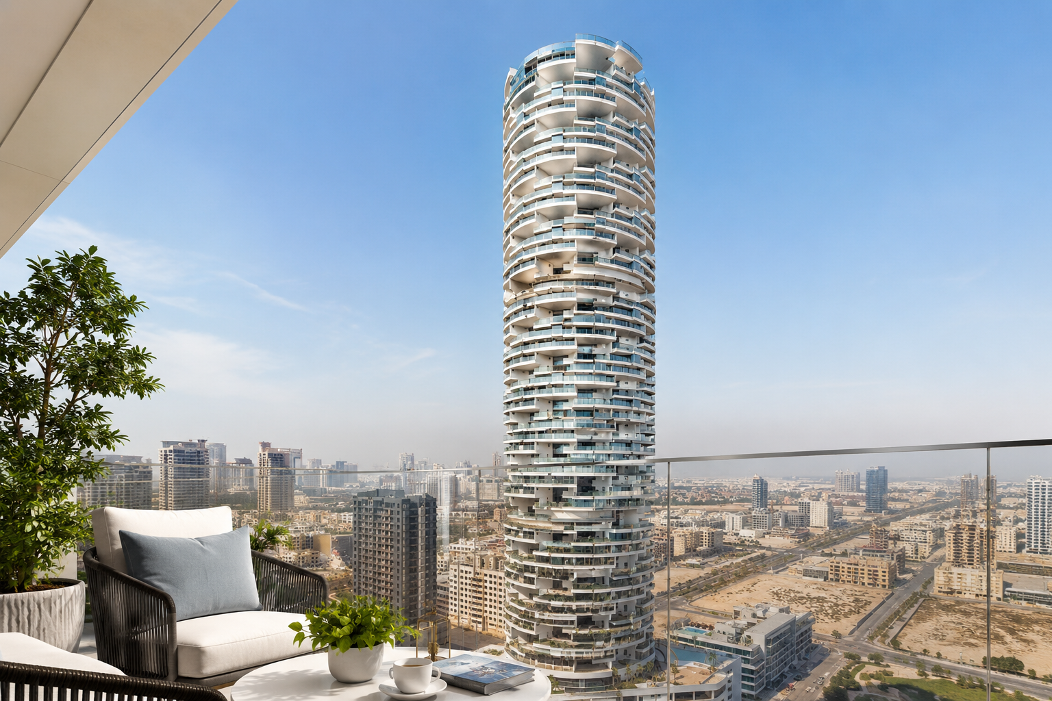 Five Jumeirah Village apartment layouts by unit type