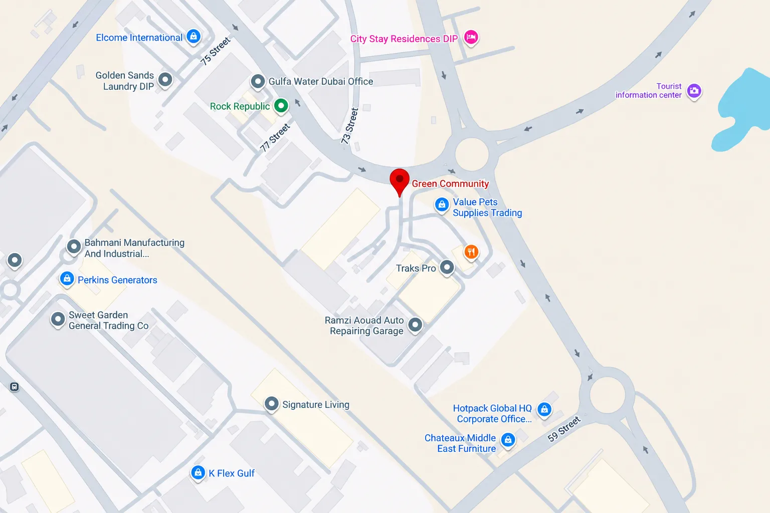 Green Community’s location and connectivity