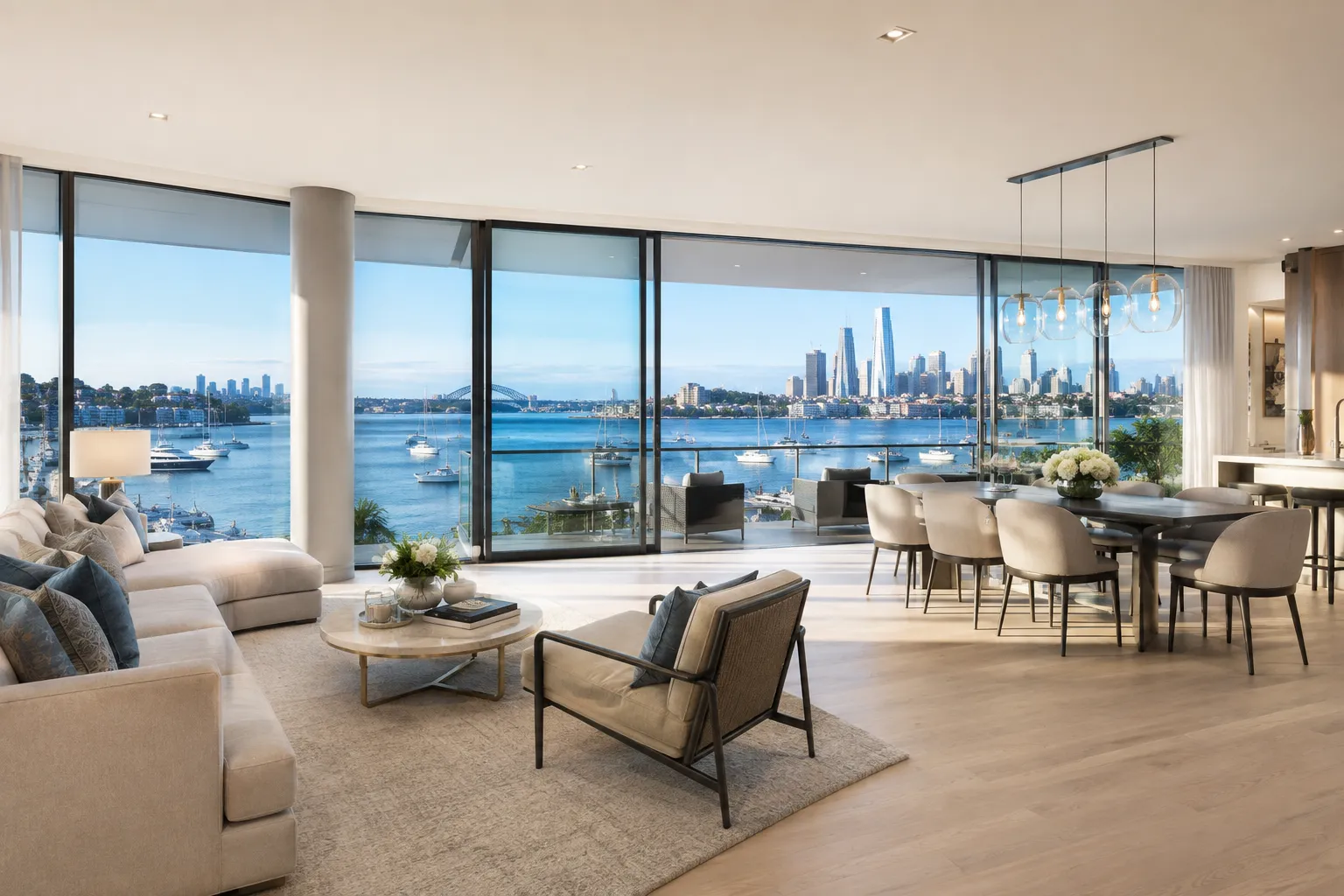 Harbour Views apartment layouts by unit type