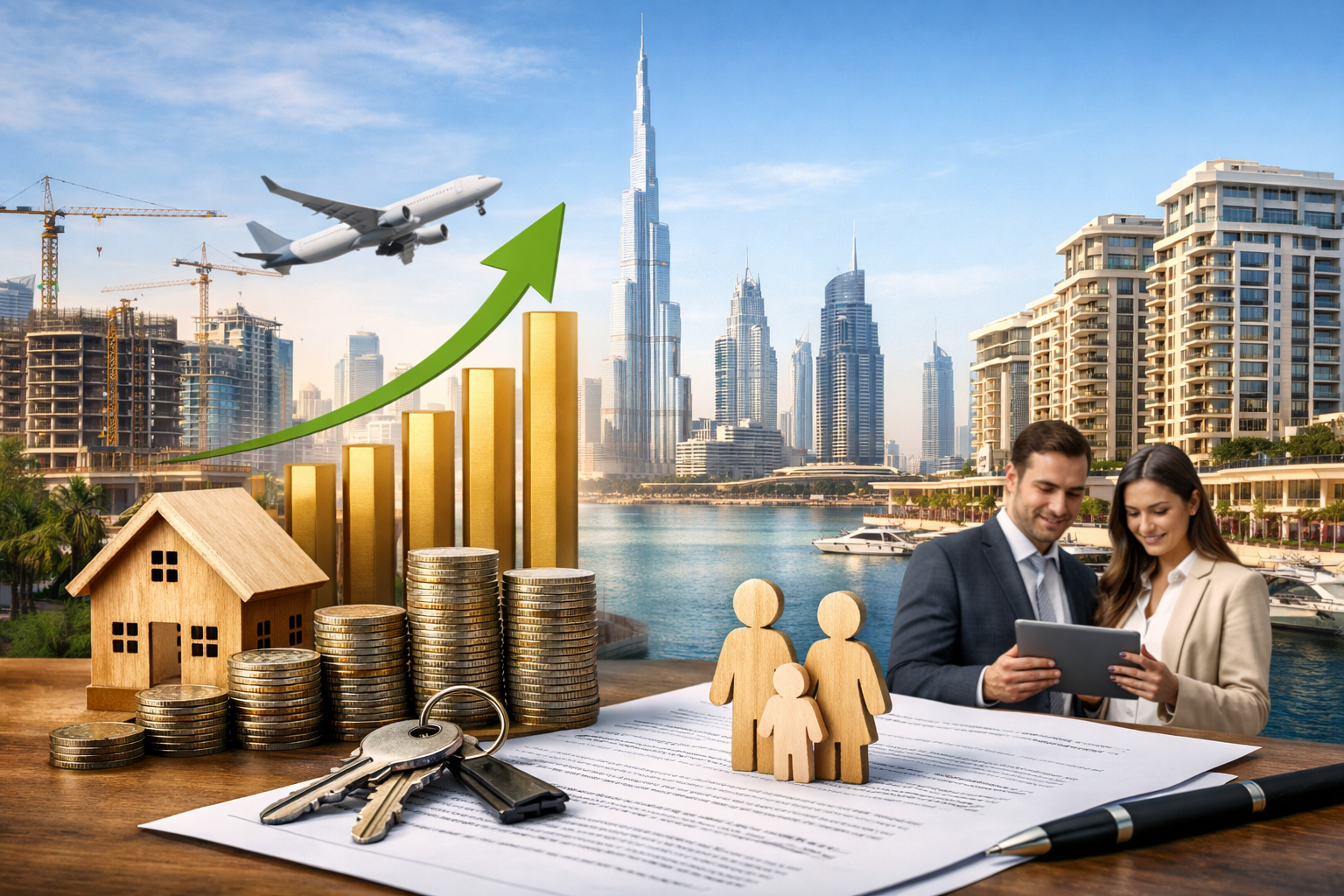 How did GDP growth support Dubai home sales