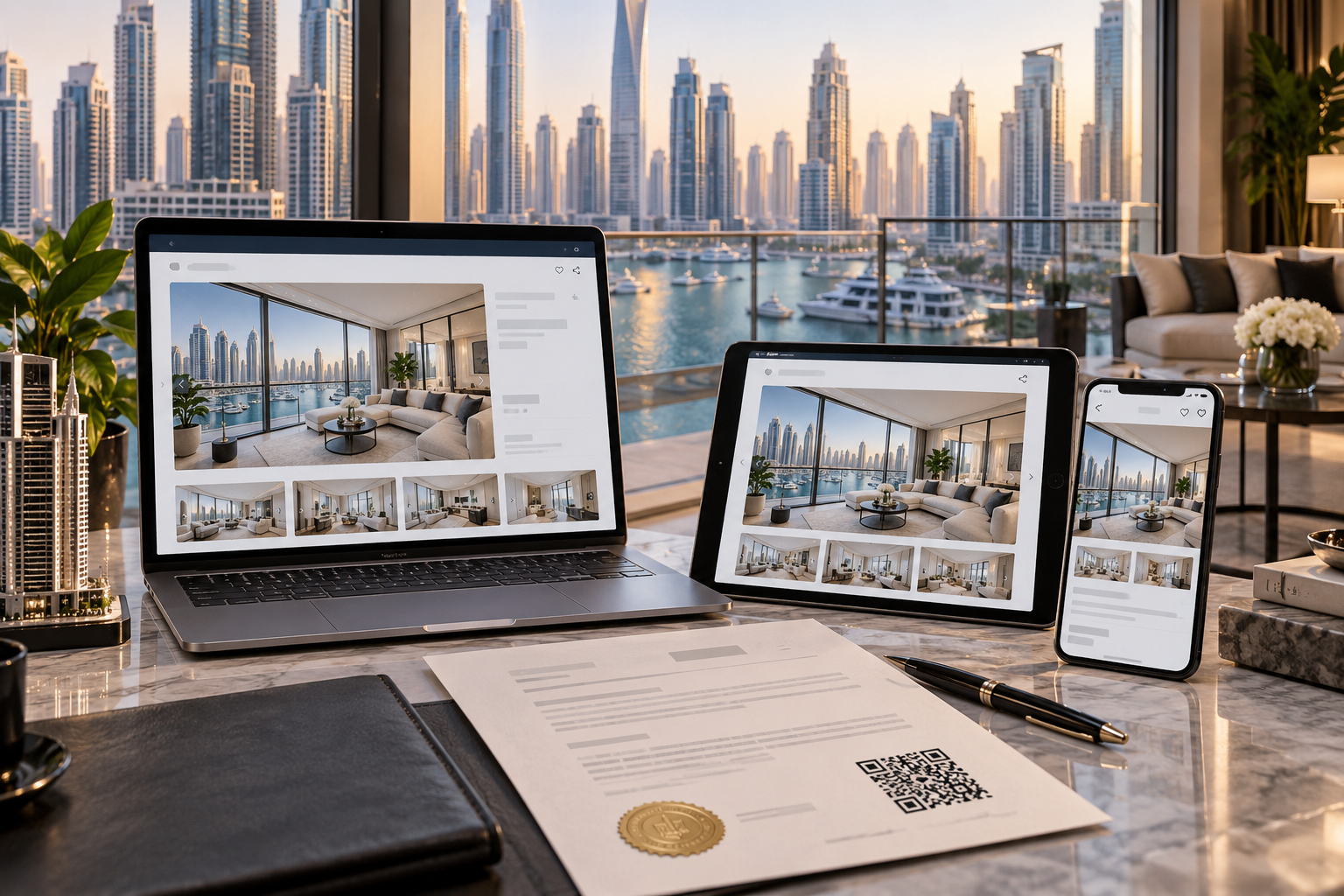 How do public listings and Trakheesi permits work