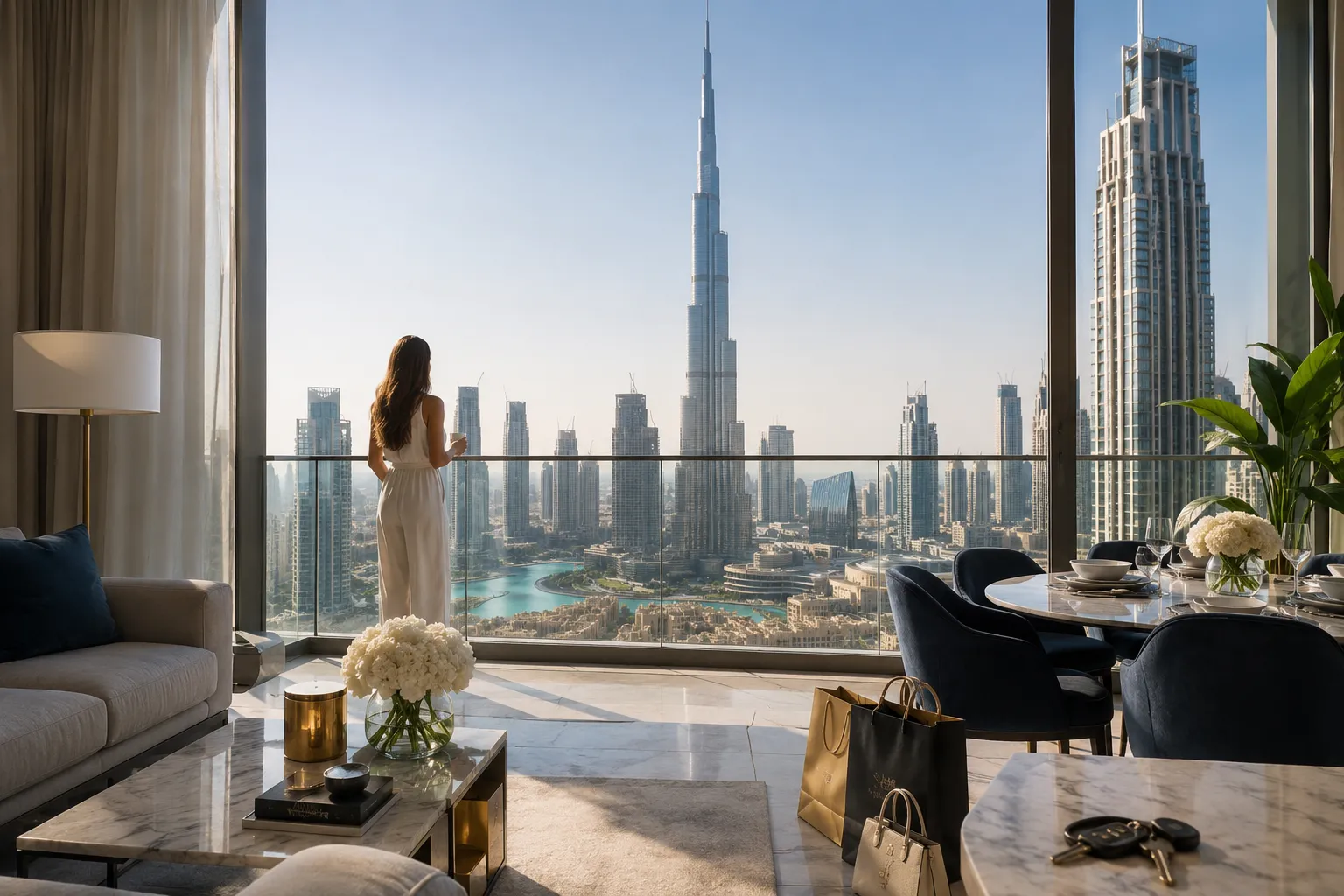 How much does it cost to live near Burj Khalifa