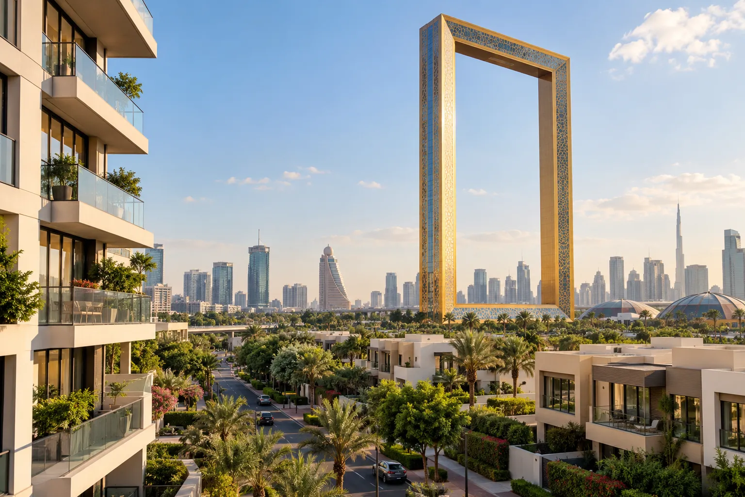 How much does it cost to live near the Dubai Frame