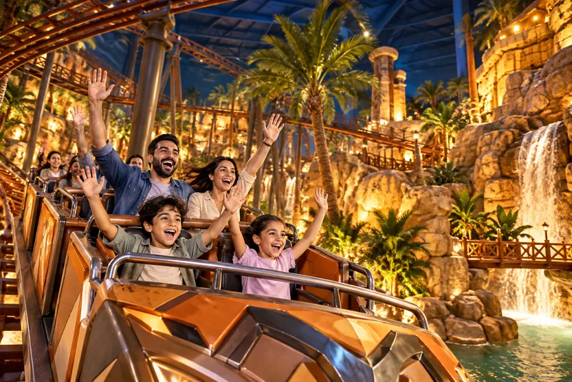 Rides and attractions at IMG Worlds of Adventure