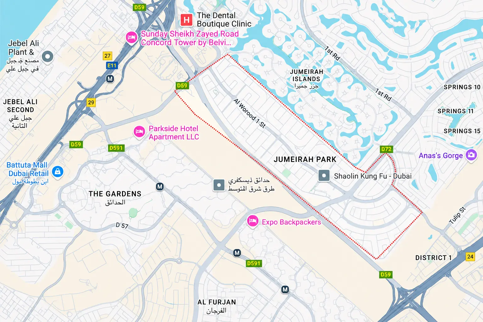 Jumeirah Park community overview