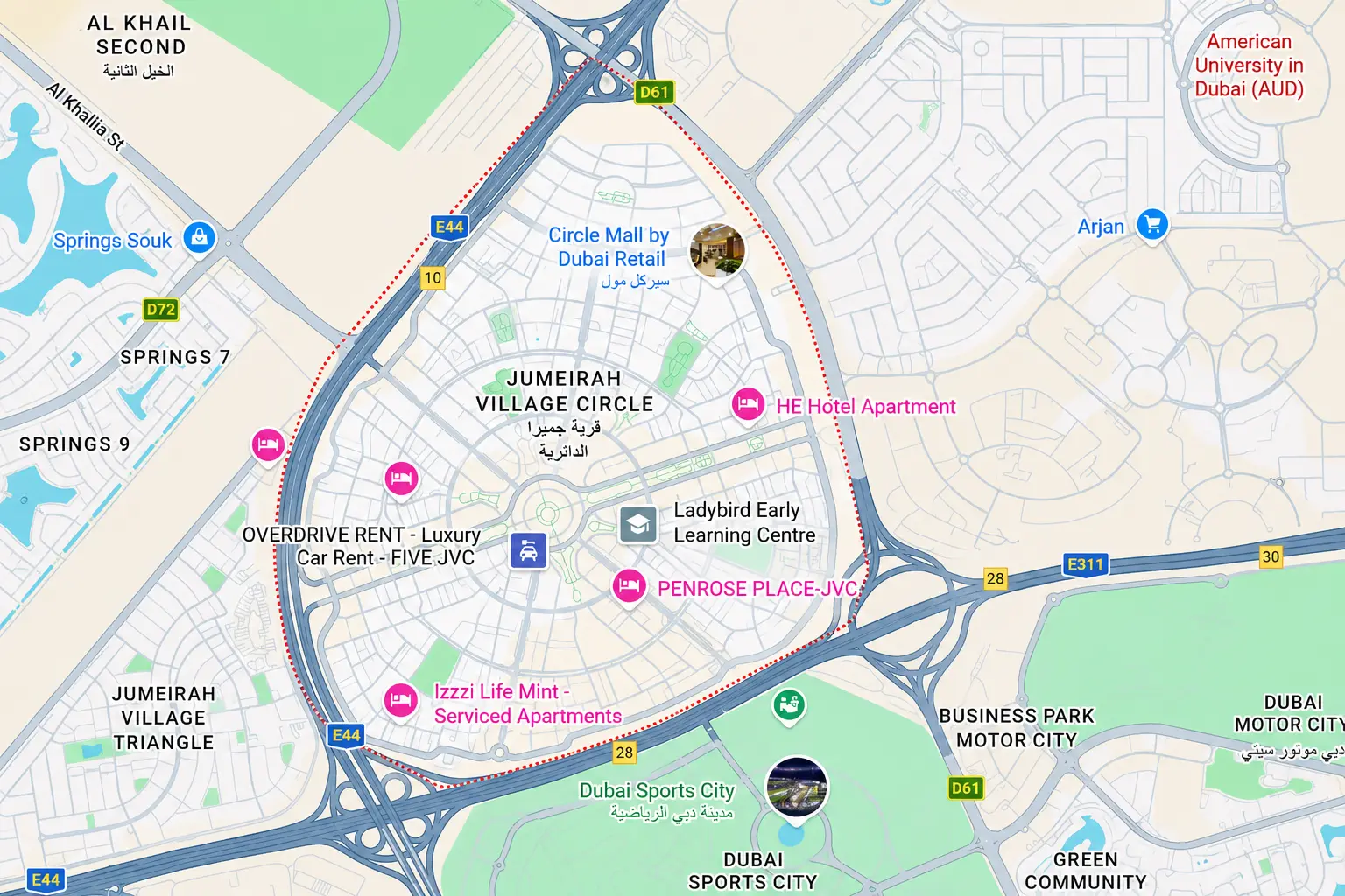 Jumeirah Village Circle community overview