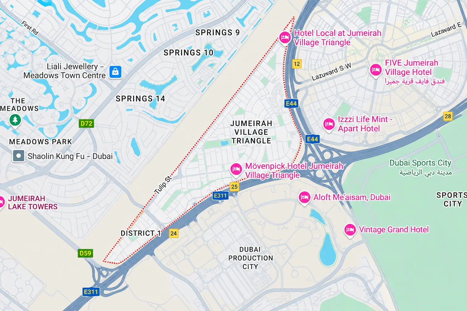 Jumeirah Village Triangle COMMUNITY OVERVIEW
