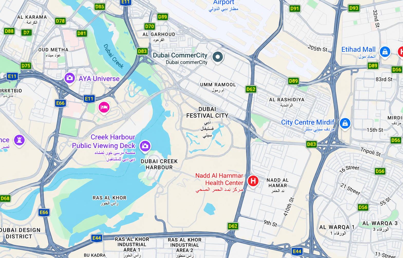 Location and connectivity in Dubai festival city