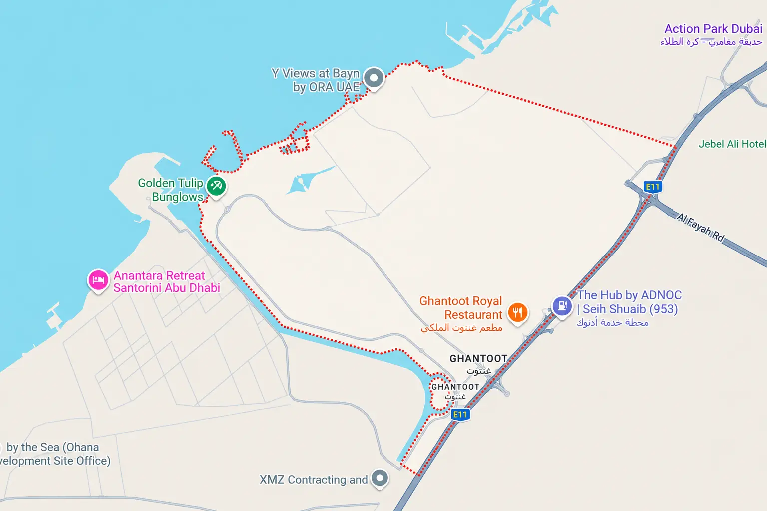 Location and connectivity in Ghantoot