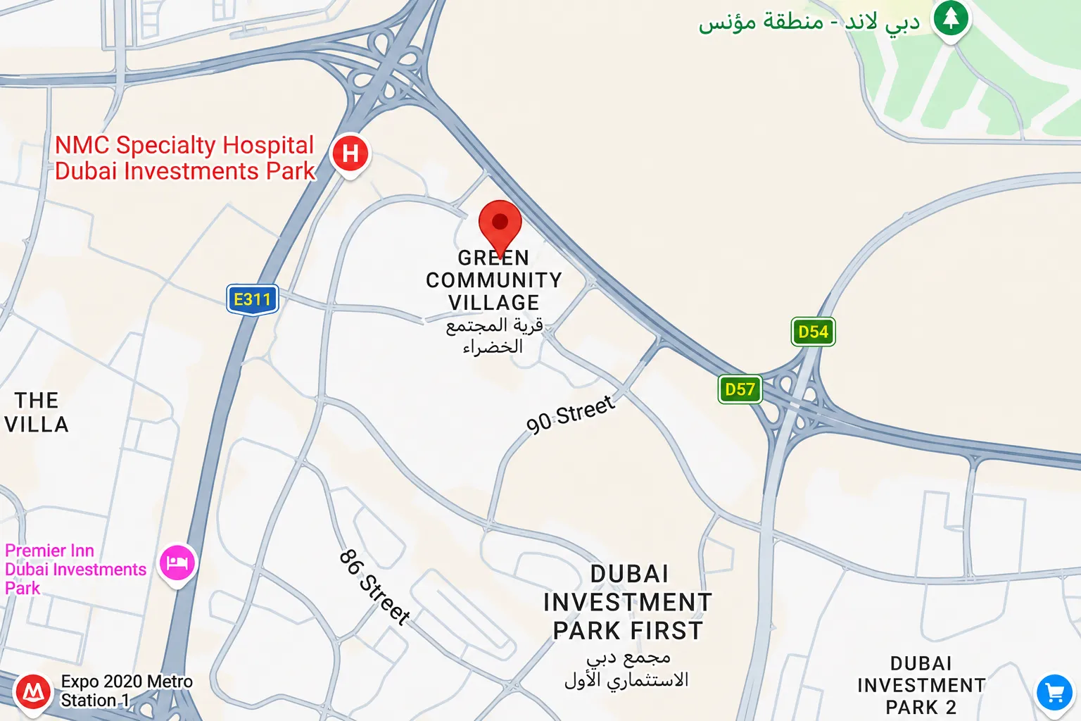 Location and connectivity in Green Community Village