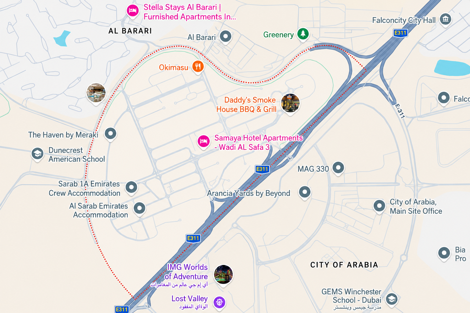 Location and connectivity in Majan