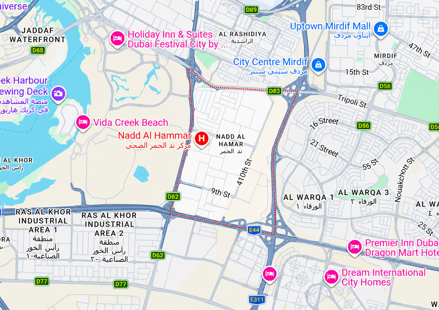 Location and connectivity in Nad al Hamar