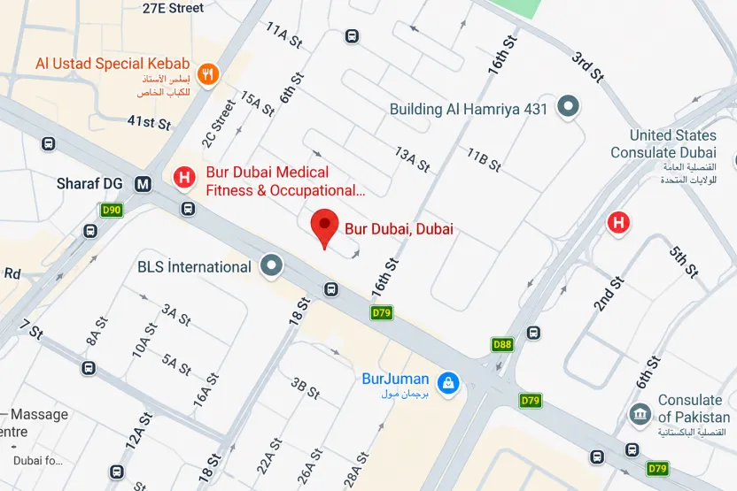 Location & connectivity in Bur Dubai