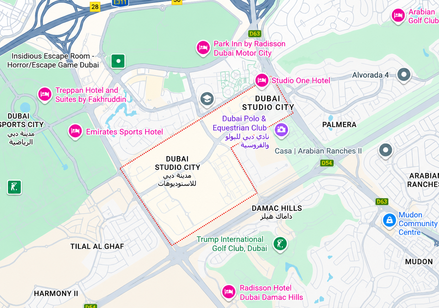 Location & connectivity in Dubai Studio City