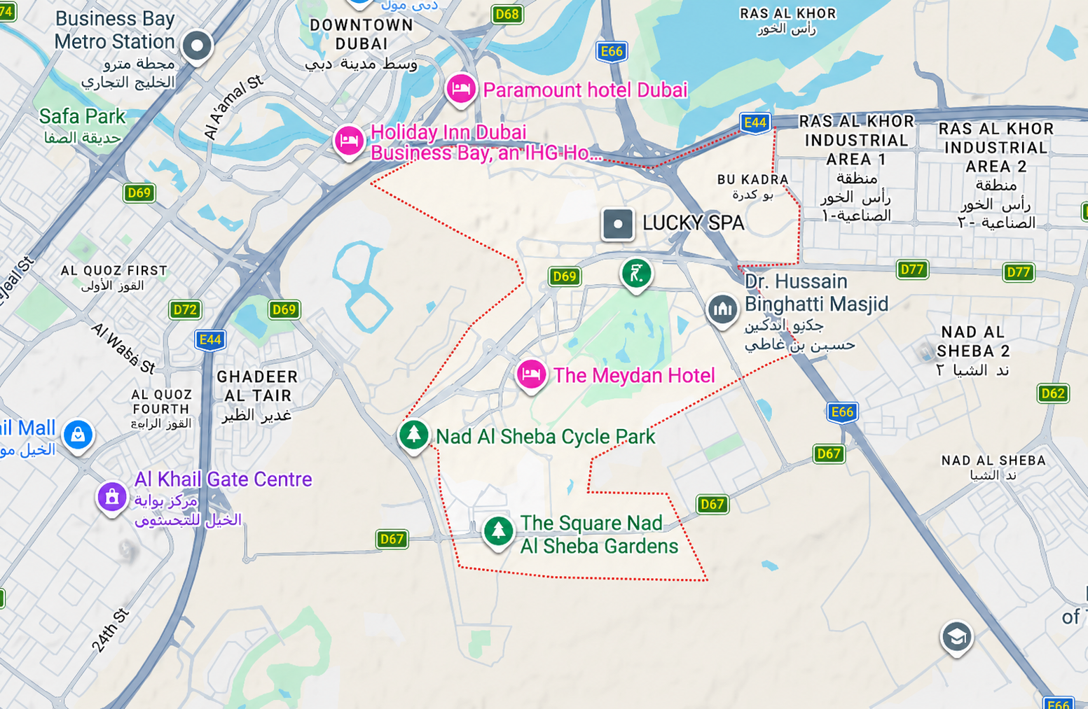 Location & connectivity in Meydan