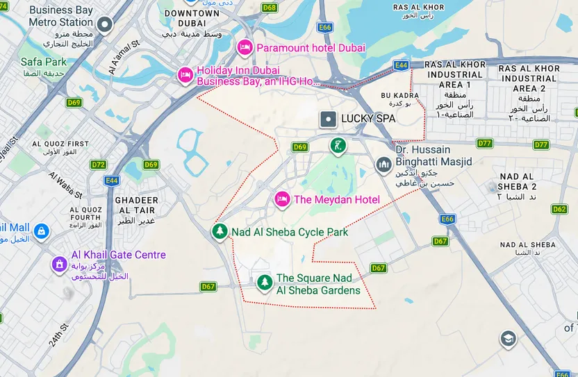 Location & connectivity in Meydan