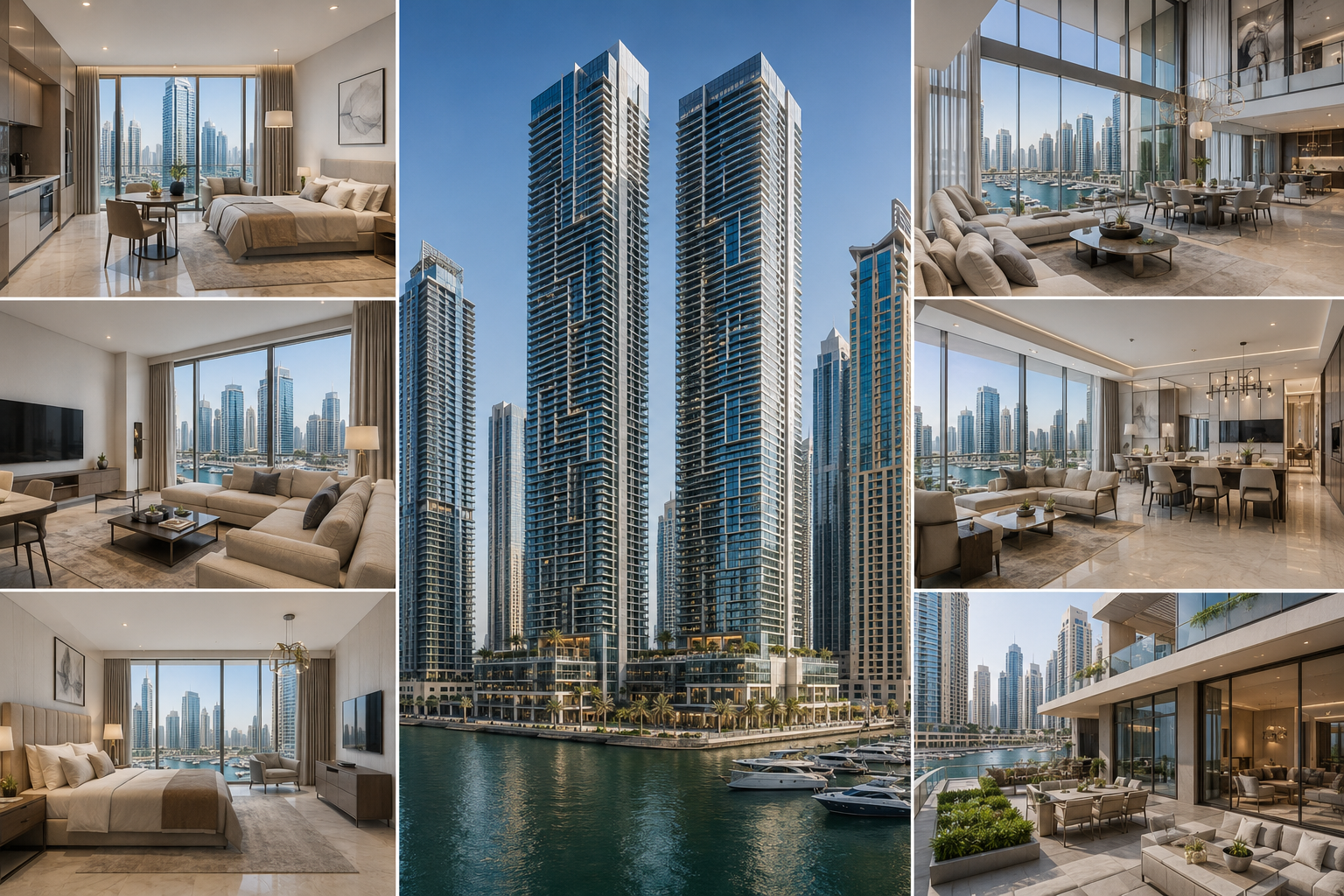 Marina Gate apartment layouts by unit type
