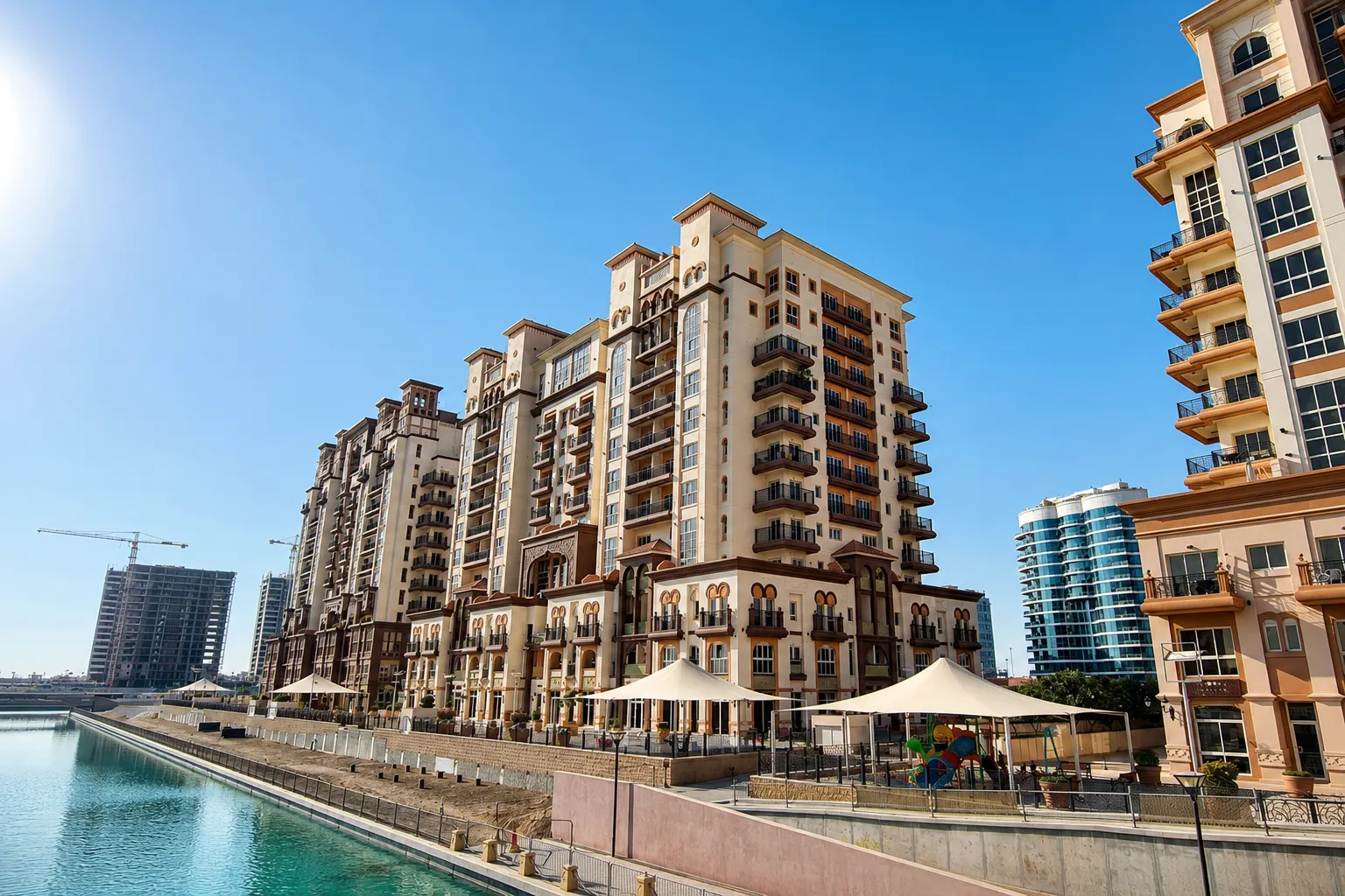 Most popular buildings and areas in Dubai Sports City