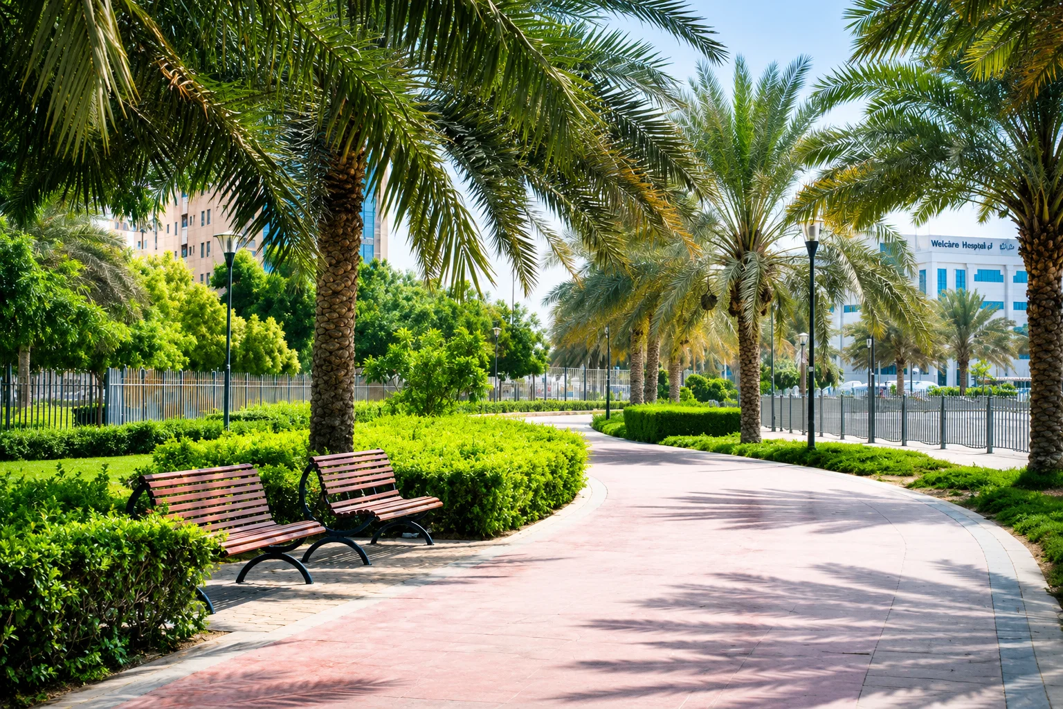 Outdoor spaces and parks in Al Khawaneej 1