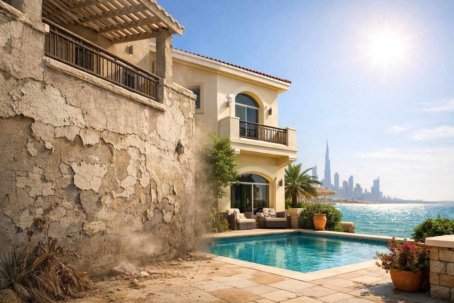 Paint and Exterior Surfaces Fade Faster in Dubai
