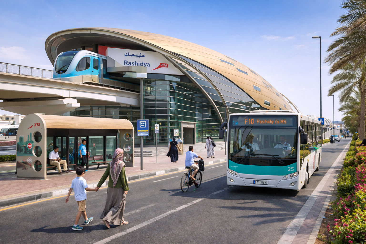 Transport Connectivity & Parking in Al Rashidiya