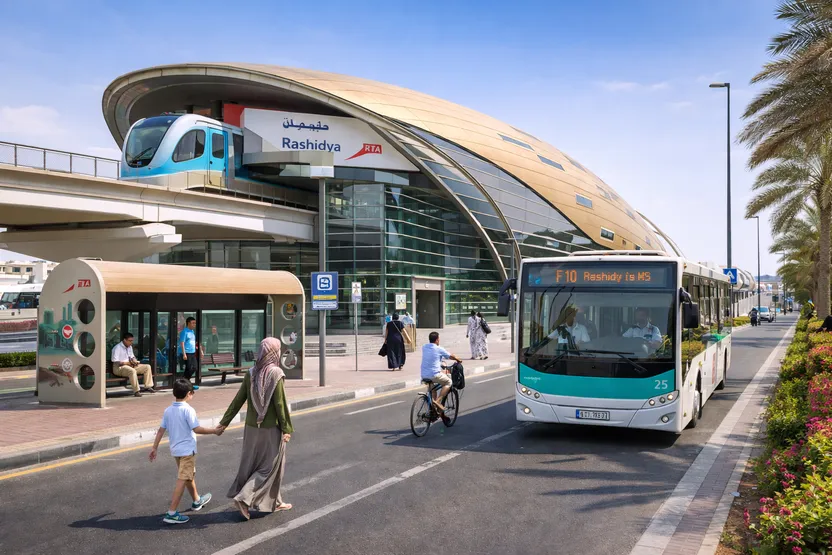 Transport Connectivity & Parking in Al Rashidiya