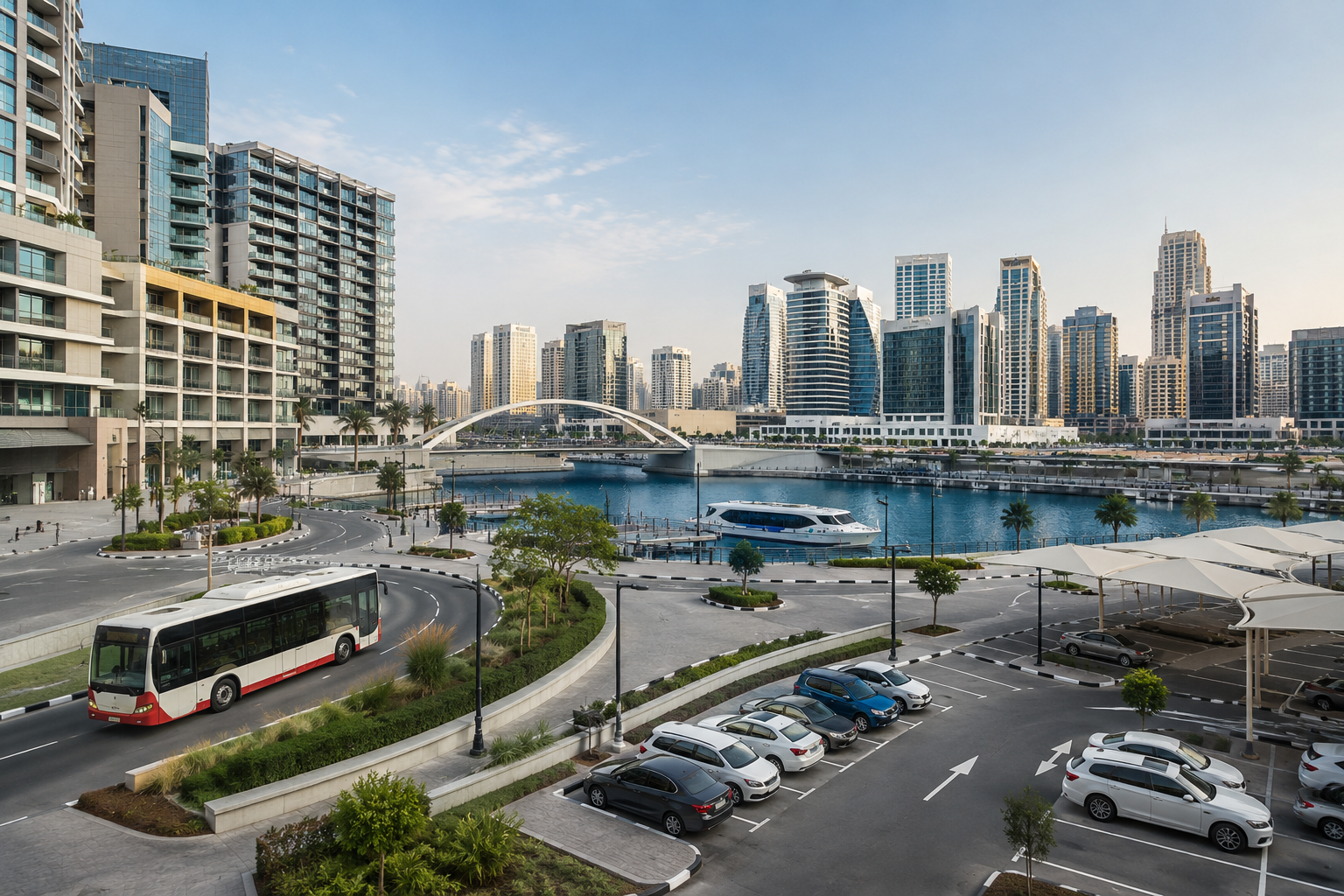 Transportation & parking in DFC