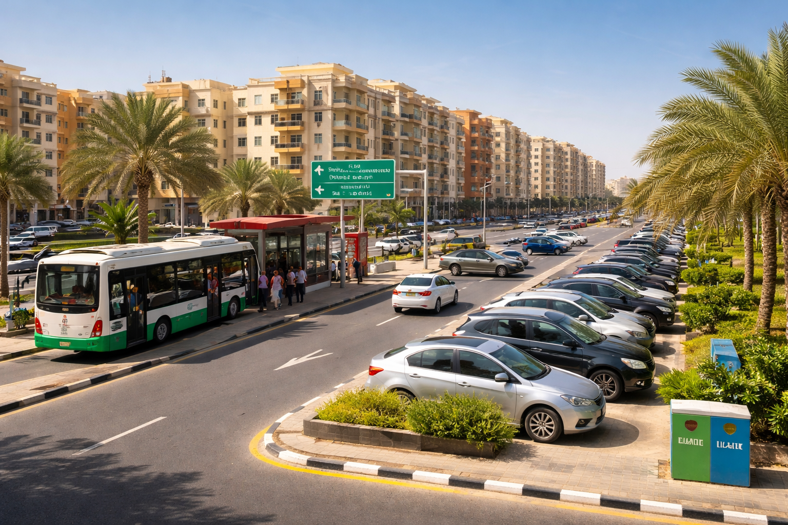 Transportation & parking in International City Phase 2