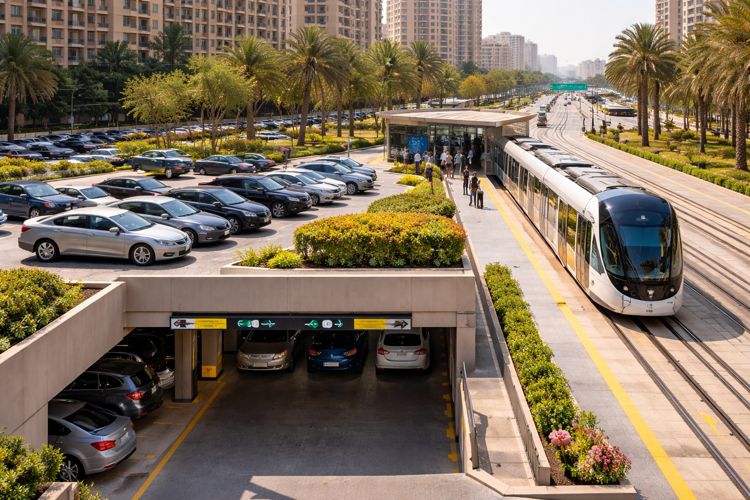 Transportation & parking in Remraam