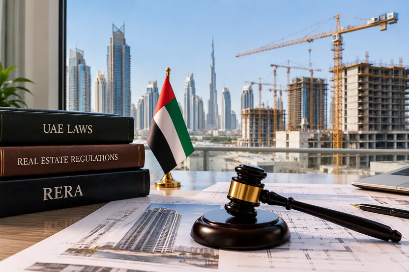 What does Dubai law say about delayed off-plan projects