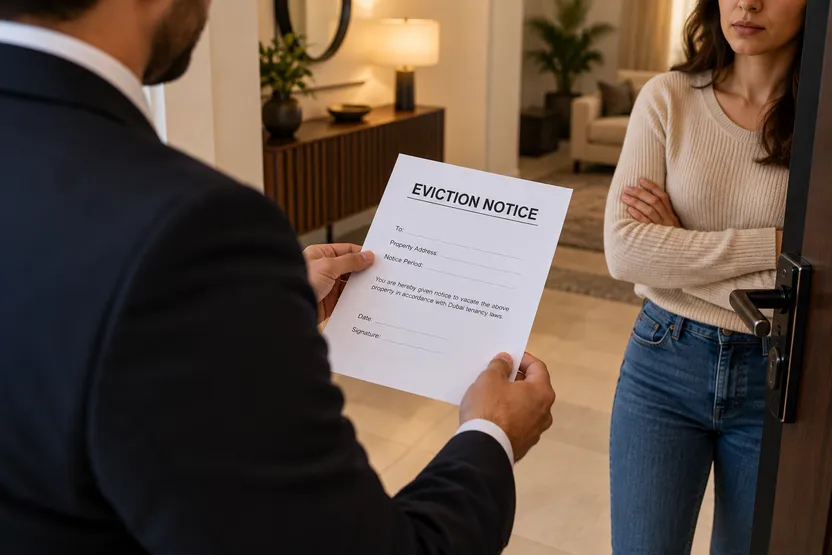 What is an eviction notice in Dubai?
