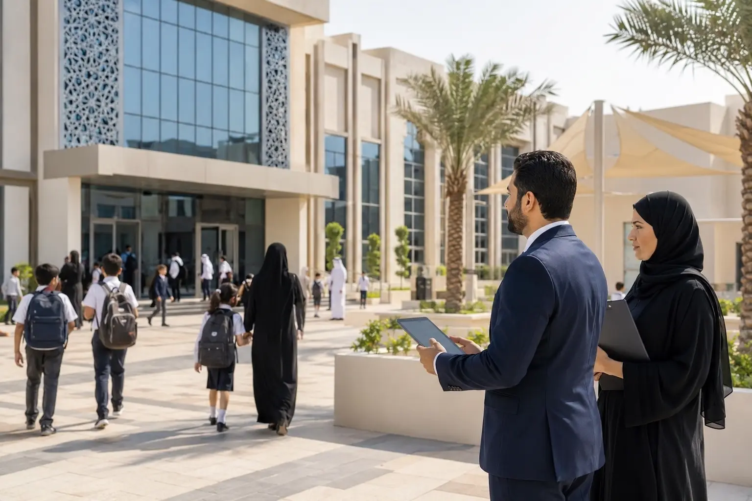 Who regulates Sharjah schools