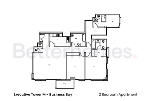 2 Bedrooms Apartment in Executive Tower M