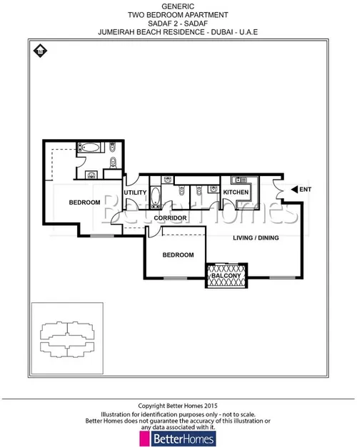 2 Bedrooms Apartment in Sadaf 2