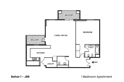 1 Bedroom Apartment in Bahar 1