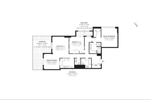 2 Bedrooms Apartment in Murjan 1