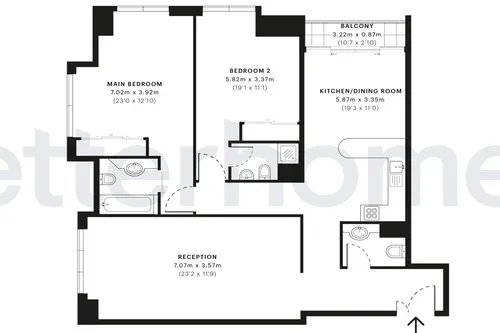 2 Bedrooms Apartment in Elite Residence
