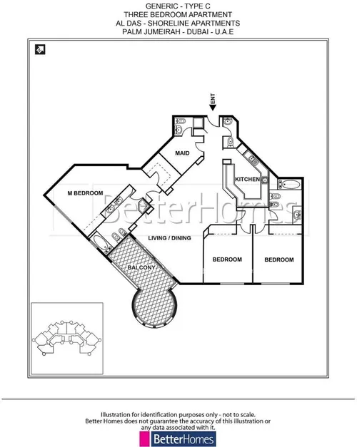 3 Bedrooms Apartment in Al Das